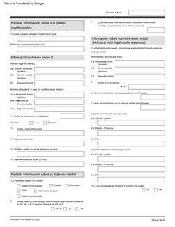 Lugar  de  matrimonio  del  cónyuge  actual
N /  A
10  a.  Nombre  de  familia  
(Apellido)
Nombre  legal  del  cónyuge  actu