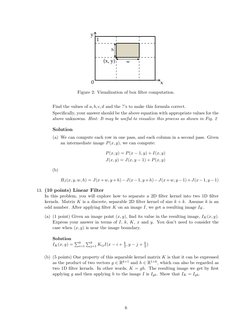 (x, y)
I
x
y
w
h
0
Figure 2: Visualization of box ﬁlter computation.
Find the values of a, b, c, d and the ?’s to make this f