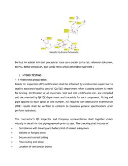Piping Hydrotest Procedure Overview | PDF | Leak | Pipe (Fluid Conveyance)