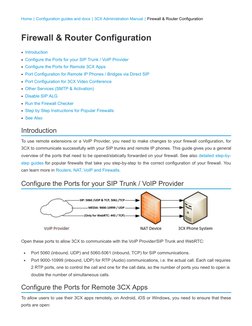 3CX Firewall Configuration Guide | PDF | Session Initiation Protocol ...