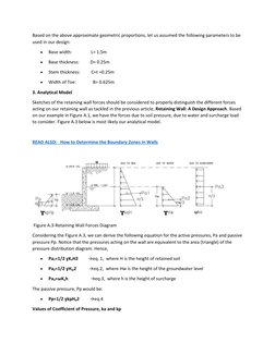 Cantilever Retaining Wall Design Example | PDF | Weight | Pressure