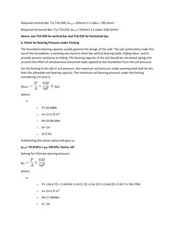 Cantilever Retaining Wall Design Example | PDF | Weight | Pressure