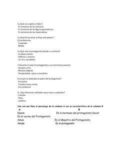 4.¿Qué nos explica el libro?
 El comienzo de los números
 El comienzo de las figuras geométricas
 El comienzo de las matemáti