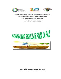 MATURÍN, SEPTIEMBRE DE 2023
CONCENTRADA BOLIVARIANA “DR. ARTURO USLAR PIETRI”
CÓD. ESTADÍSTICO: 160423, CÓD. DEA: OD00561608,