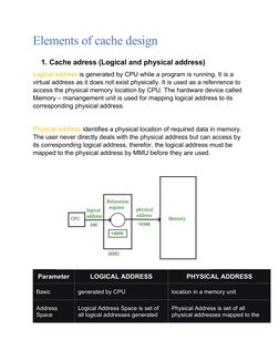 Key Elements of Cache Design | PDF | Cpu Cache | Central Processing Unit