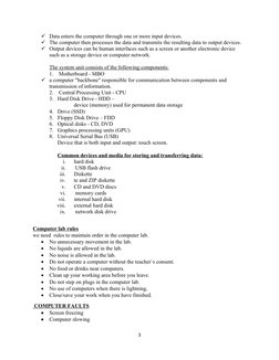 ICT Notes for 1st Year Students | PDF | Computer Network | Network Topology
