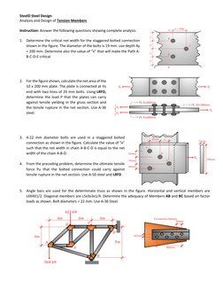 Staggered Bolted Connection Analysis | PDF