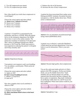 C. 70 to 80 compressions per minute
D. 50 to 20 compressions per minute
How often should you switch chest compressors to 
avo