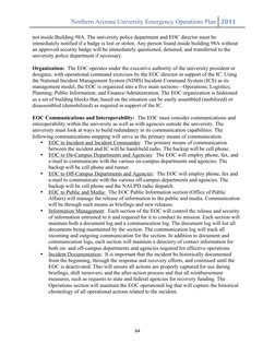 Northern Arizona University Emergency Operations Plan 	   2011	  
	  
64	  
	  
not inside Building 98A. The university