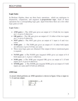 BCA 2nd Sem Computer Architecture Notes | PDF | Logic Gate | Teaching ...