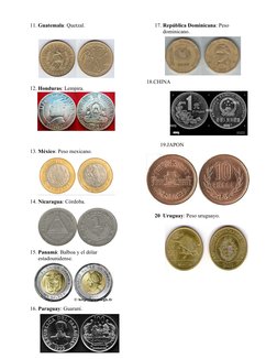 Monedas de los países de América | PDF | Viajes y turismo