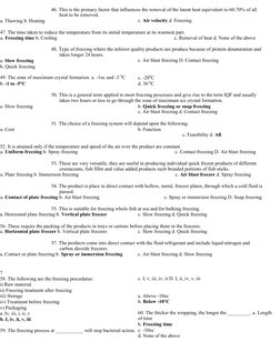 46. This is the primary factor that influences the removal of the latent heat equivalent to 60-70% of all
heat to be removed