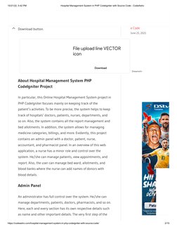 PHP Hospital Management System Code | PDF | Php | Medical Prescription