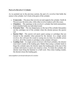 Key Components of a Revolver | PDF | Revolver | Trigger (Firearms)