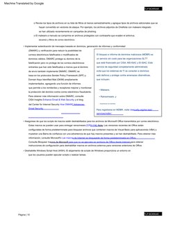 • Suplantación de identidad.
o Revise los tipos de archivos en su lista de filtros al menos semestralmente y