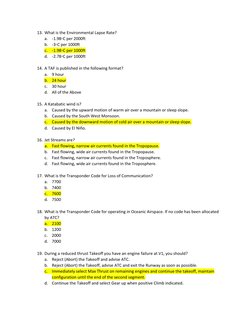 Adapt Test Practice for Pilots | PDF | Air Traffic Control | Thunderstorm