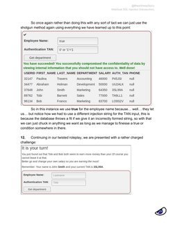 WebGoat SQL Injection Tutorial | PDF | Sql | Databases