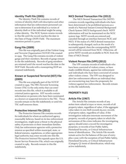 Ncic Report Example Overview of NCIC File Types | PDF | National Instant Criminal ...