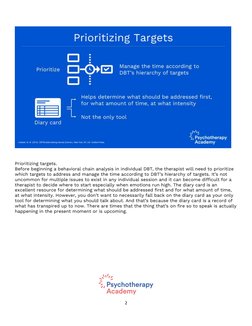 Target Behavior Examples Dbt DBT Target Hierarchy Explained | PDF | Dialectical Behavior Therapy ...