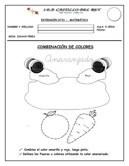 EXTENSIÓN N°01 -  MATEMÁTICA 
 
NOMBRE Y APELLIDO: 
AULA: 5 AÑOS 
                     
FECHA: 
 
 MISS: ISSAVO PER