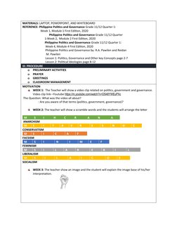 PPG Lesson Plan: Politics & Governance | PDF | Power (Social And ...