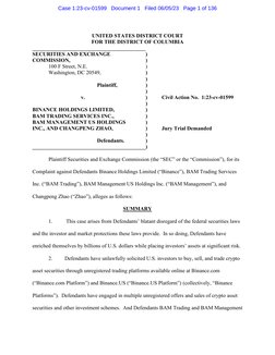 UNITED STATES DISTRICT COURT 
FOR THE DISTRICT OF COLUMBIA 
__________________________________________ 
SECURITIES AN