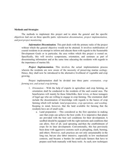 Methods and Strategies
The  methods  to  implement  this  project  and  to  attain  the  general  and  the  specific
objectiv