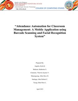 Mobile Attendance Automation App | PDF | Automation | Barcode