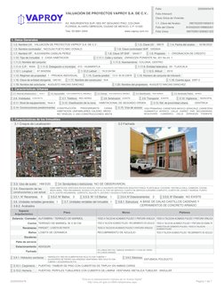 VALUACIÓN DE PROYECTOS VAPROY S.A. DE C.V..
AV, INSURGENTES SUR 1802 INT.SEGUNDO PISO, COLONIA
FLORIDA, ALVARO OBREGON, CIUDA