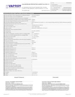 VALUACIÓN DE PROYECTOS VAPROY S.A. DE C.V..
AV, INSURGENTES SUR 1802 INT.SEGUNDO PISO, COLONIA
FLORIDA, ALVARO OBREGON, CIUDA