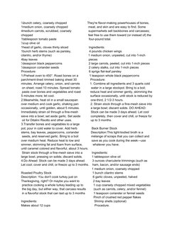 ½bunch celery, coarsely chopped                        They're flavor-making powerhouses of bones, 
1medium onion, coarsely c