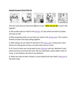 KET Speaking Part 2 Sample Questions | PDF | Language Arts & Discipline