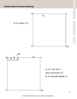 Bodice Block Pattern Making Guide | PDF