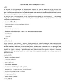 CARACTERISTICAS DE ALGUNOS ANIMALES DE PODER
ABEJA
Las personas que están protegidas por la abeja como su animal de poder se