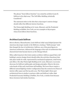 (https://www.thoughtco.com/)Architect Louis Sullivan
Born in Boston, Massachusetts, Louis Sullivan  (https://www.thoughtco.c