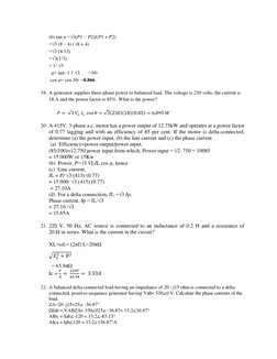 3-Phase AC Circuit Problems & Solutions | PDF | Electrical Impedance ...