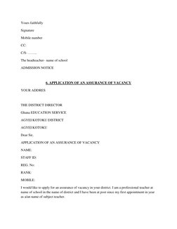 GES Letter Samples for Teachers | PDF