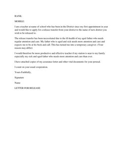 GES Letter Samples for Teachers | PDF