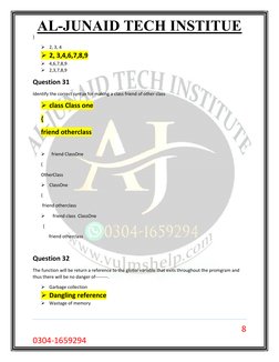 CS201 Midterm MCQs by Junaid Malik | PDF | Pointer (Computer ...