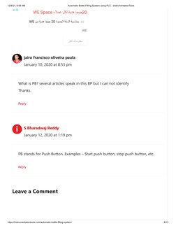 12/8/21, 8:58 AM
Automatic Bottle Filling System using PLC - InstrumentationTools
https://instrumentationtools.com/automatic-