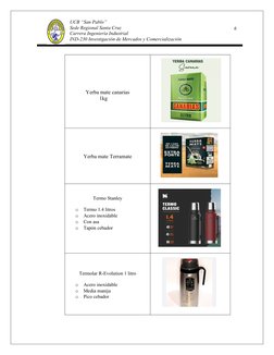 6
UCB “San Pablo”
Sede Regional Santa Cruz
Carrera Ingeniería Industrial
IND-230 Investigación de Mercados y Comercialización