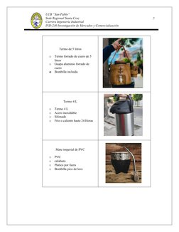 7
UCB “San Pablo”
Sede Regional Santa Cruz
Carrera Ingeniería Industrial
IND-230 Investigación de Mercados y Comercialización