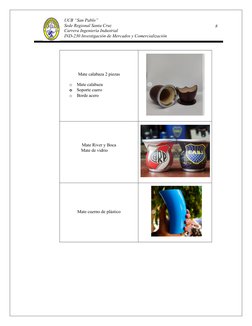 8
UCB “San Pablo”
Sede Regional Santa Cruz
Carrera Ingeniería Industrial
IND-230 Investigación de Mercados y Comercialización