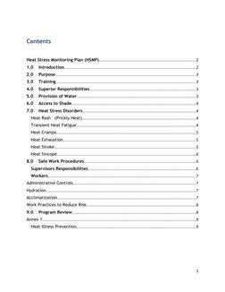 Heat Stress Monitoring Plan Overview | PDF | Hyperthermia | Hypothermia