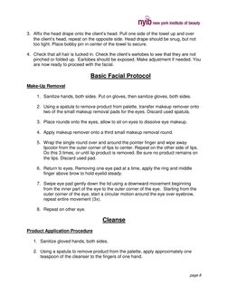 Basic Facial Treatment Procedures Guide | PDF | Career & Growth