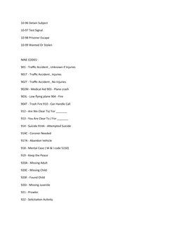 Security Guard 10 Codes Guide | PDF | Business