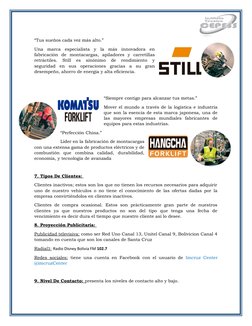 “Tus sueños cada vez más alto.”
Una  marca  especialista  y  la  más  innovadora  en
fabricación  de  montacargas,  apiladore