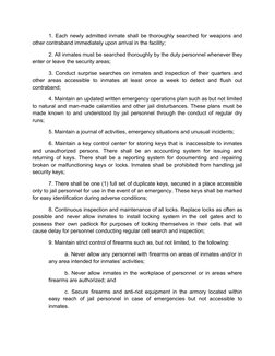 Rules For Inmates Inmate Security and Control Protocols | PDF | Prison | Mail