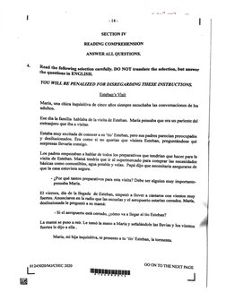 SPANISH CSEC - Reading Comprehension May June 2020 | PDF