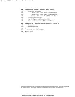 Proposed AASHTO Guidelines for Performance-Based Seismic Bridge Design (http://nap.nationalacademies.org/25913)
Copyright Nat